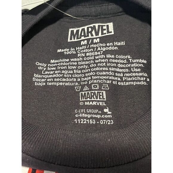 Marvel Comics T Shirt Mens Medium Spider Man Black Tee Officially Licensed NEW - Picture 6 of 8